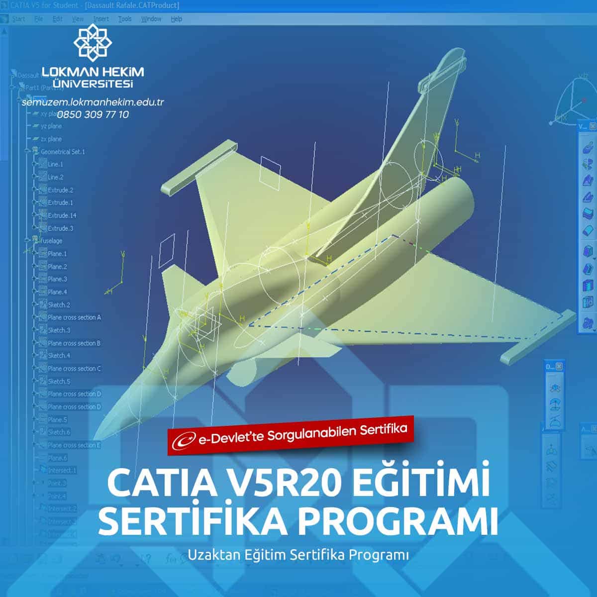 Catia V5R20 Eğitimi Sertifika Programı