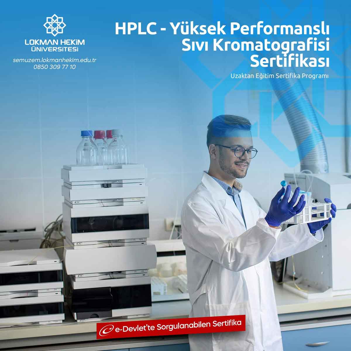 HPLC - Yüksek Performanslı Sıvı Kromatografisi Sertifikası