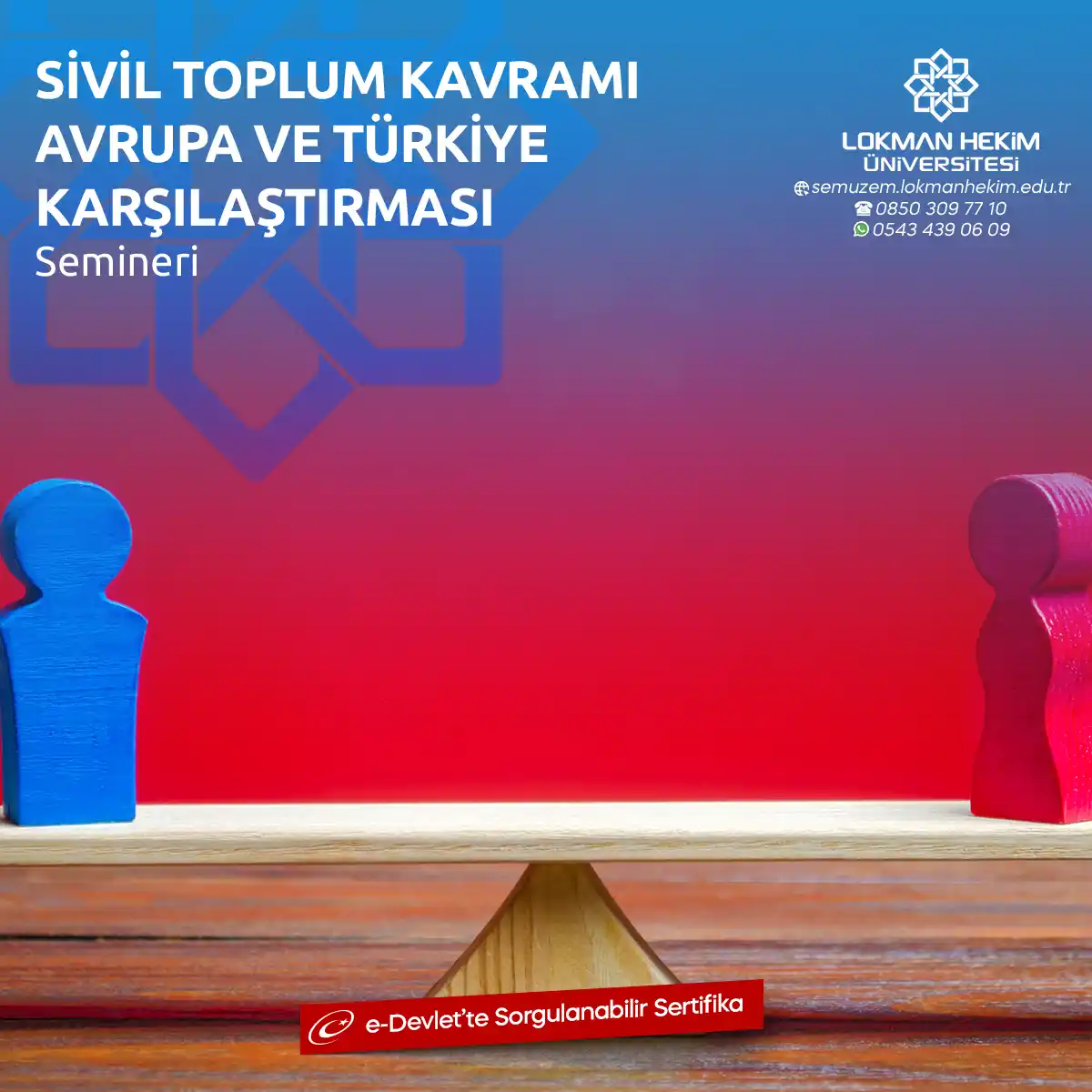 Sivil Toplum Kavramı Avrupa ve Türkiye Karşılaştırması Semineri